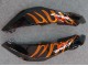 Honda CBR600RR Motorrad Verkleidung 2007-2008 - Glanzendes Schwarz Orange Flamme