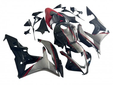 Honda CBR600RR Motorrad Verkleidung 2007-2008 - Silber Rot Glanzendes Schwarz