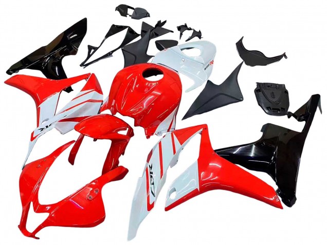 Honda CBR600RR Motorrad Verkleidung 2007-2008 - Weiss Rot Glanzendes Schwarz