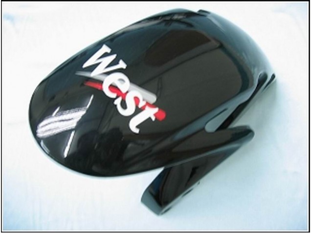 Honda CBR600RR Motorrad Verkleidung 2007-2008 - Glanzendes Schwarz Weiss West