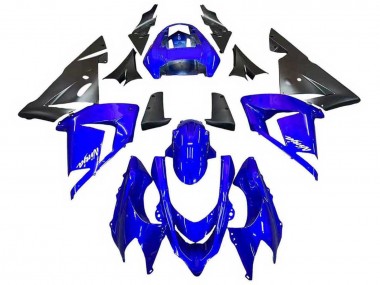Kawasaki ZX10R Motorrad Verkleidung 2004-2005 - Blau Schwarz Ninja