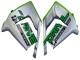 Kawasaki ZX10R Motorrad Verkleidung 2004-2005 - Grun Silber Schwarz 69