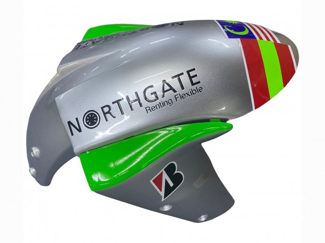 Kawasaki ZX10R Motorrad Verkleidung 2004-2005 - Grun Silber Schwarz 69