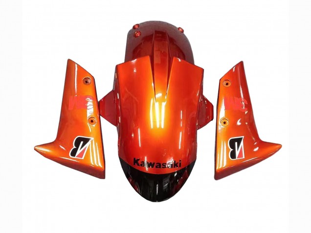 Kawasaki ZX10R Motorrad Verkleidung 2004-2005 - Burnt Orange Schwarz Monster Elf