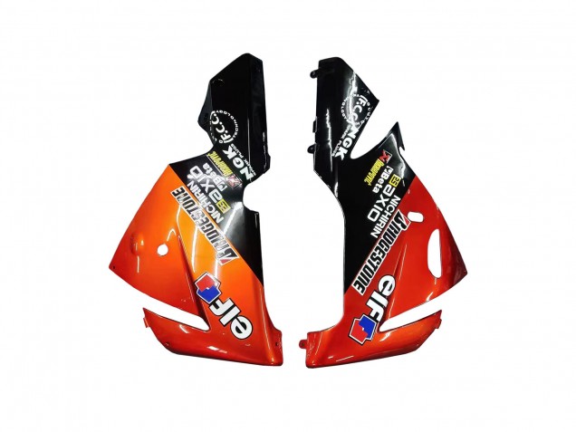 Kawasaki ZX10R Motorrad Verkleidung 2004-2005 - Burnt Orange Schwarz Monster Elf