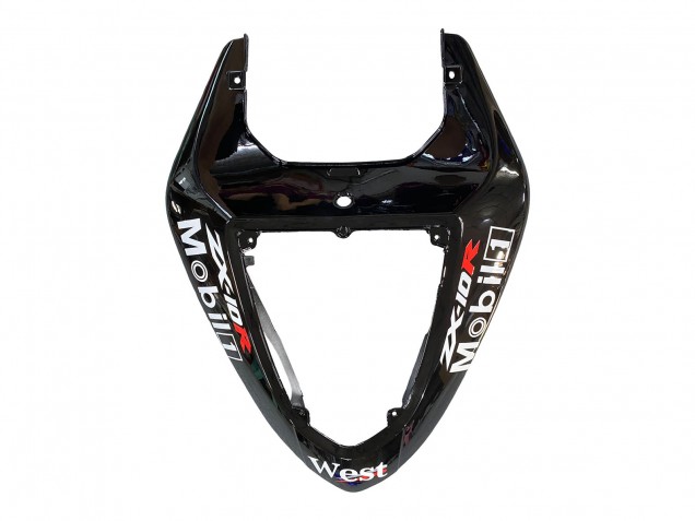 Kawasaki ZX10R Motorrad Verkleidung 2006-2007 - Glanzendes Schwarz Weiss West