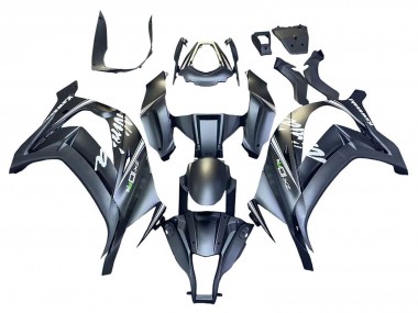 Kawasaki ZX10R Motorrad Verkleidung 2011-2015 - Matt Grau Weiss Grun