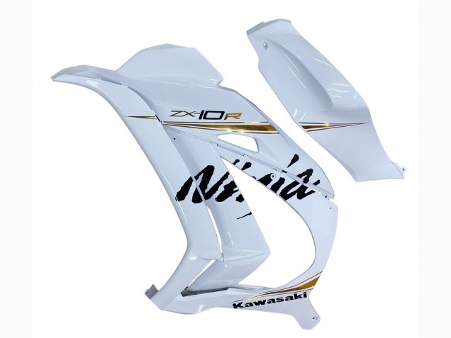 Kawasaki ZX10R Motorrad Verkleidung 2016-2020 - Weiss Gold Schwarz