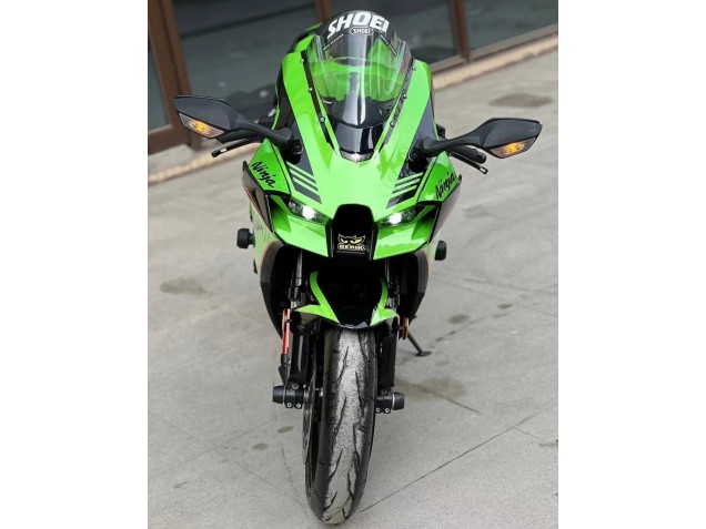 Kawasaki ZX10R Motorrad Verkleidung 2021-2025 - Grun Glanzendes Schwarz