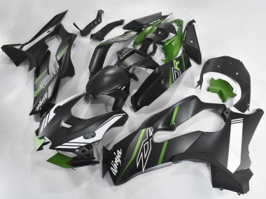 Kawasaki ZX10R Motorrad Verkleidung 2021-2025 - Matt Schwarz Grun Weiss
