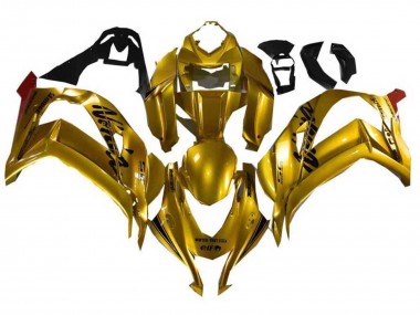 Kawasaki ZX10R Motorrad Verkleidung 2021-2025 - Gold Schwarz
