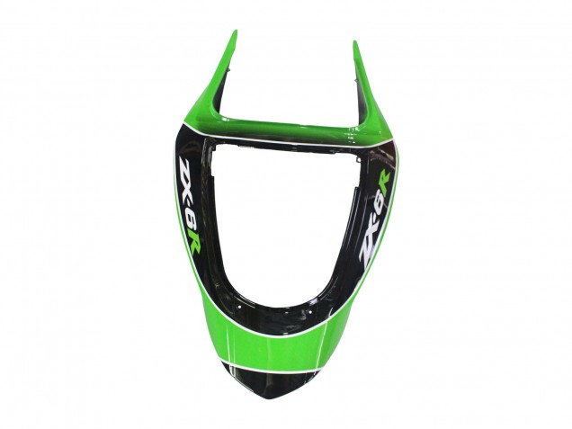 Kawasaki ZX6R Motorrad Verkleidung 2003-2004 - Grun Weiss Schwarz