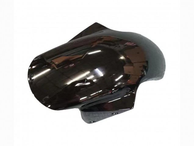 Kawasaki ZX6R Motorrad Verkleidung 2003-2004 - Glanzendes Schwarz Rot Flamme
