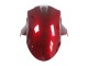 Kawasaki ZX6R Motorrad Verkleidung 2005-2006 - Rot Glanzendes Schwarz
