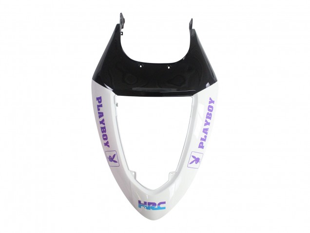 Kawasaki ZX6R Motorrad Verkleidung 2005-2006 - Weiss Lila Schwarz Rizoma Playboy Denso