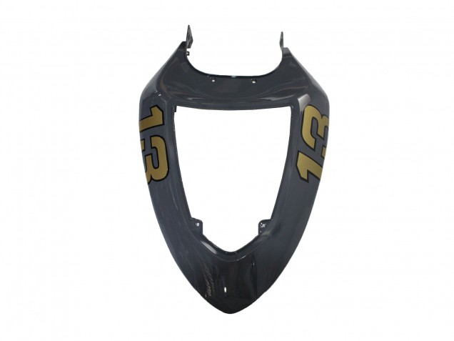Kawasaki ZX6R Motorrad Verkleidung 2005-2006 - Dunkel Grau Schwarz