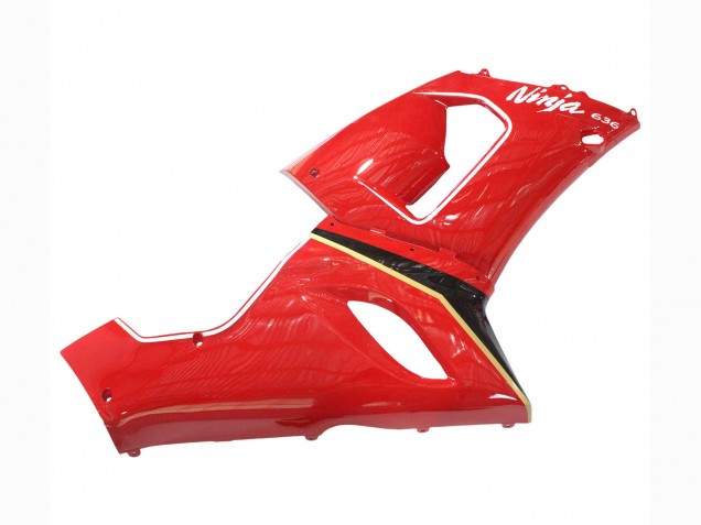 Kawasaki ZX6R Motorrad Verkleidung 2005-2006 - Rot Gelb Schwarz