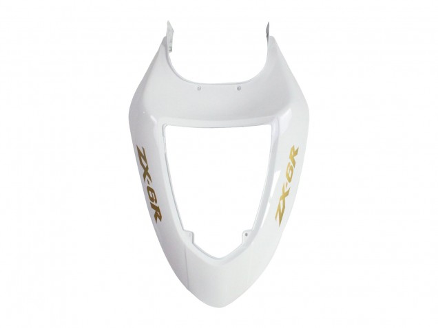Kawasaki ZX6R Motorrad Verkleidung 2005-2006 - Weiss Schwarz Gold Ninja