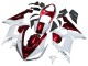 Kawasaki ZX6R Motorrad Verkleidung 2005-2006 - Weiss Rot
