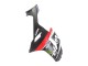 Kawasaki ZX6R Motorrad Verkleidung 2007-2008 - Schwarz Weiss Rot mit weissem Schnee Aufkleber Ninja Elf