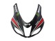 Kawasaki ZX6R Motorrad Verkleidung 2007-2008 - Schwarz Weiss Rot mit weissem Schnee Aufkleber Ninja Elf