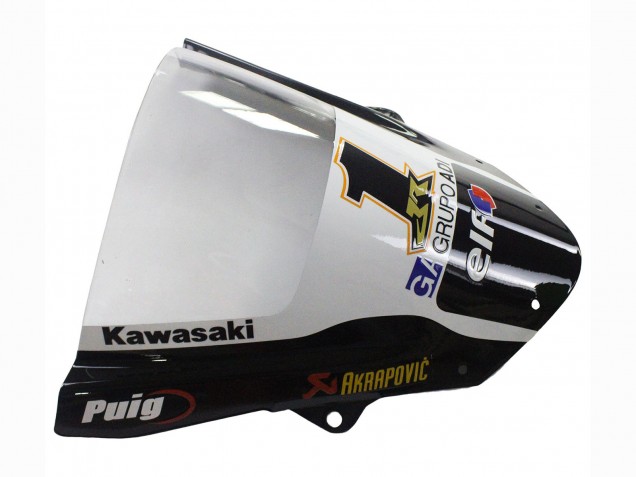 Kawasaki ZX6R Motorrad Verkleidung 2009-2012 - Grun Glanzendes Schwarz Gelb Weiss Rot Elf Monster