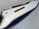 Suzuki GSXR1000 Motorrad Verkleidung 2000-2002 - Gelb Dunkel Blau Weiss Motul Corona