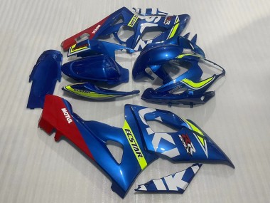 Suzuki GSXR 1000 Motorrad Verkleidung 2005-2006 - Blau Gelb Rot Motul Ecstar