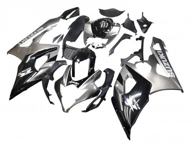 Suzuki GSXR 1000 Motorrad Verkleidung 2005-2006 - Glanzendes Schwarz Grau