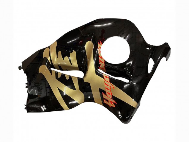 Suzuki GSXR 1300 Hayabusa Motorrad Verkleidung 1996-2007 - Glanzendes Schwarz Gold Hayabusa