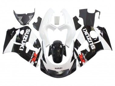Suzuki GSXR 600 / GSXR 750 Motorrad Verkleidung 1996-2000 - Schwarz Weiss