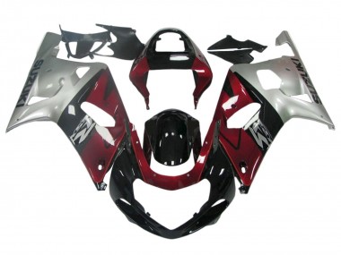 Suzuki GSXR 600 / GSXR 750 Motorrad Verkleidung 1996-2000 - Dunkel Blau Weiss