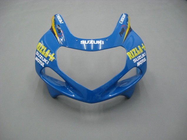 Suzuki GSXR 600 / GSXR 750 Motorrad Verkleidung 2001-2003 - Blau Gelb Schwarz Motul Rizla