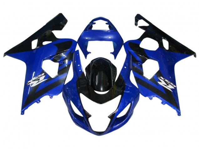 Suzuki GSXR 600 / GSXR 750 Motorrad Verkleidung Kit 2004-2005 - Blau Schwarz