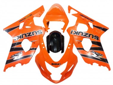 Suzuki GSXR 600 / GSXR 750 Motorrad Verkleidung 2004-2005 - Orange Schwarz