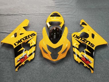 Suzuki GSXR 600 / GSXR 750 Motorrad Verkleidung 2004-2005 - Gelb Schwarz