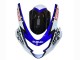 Suzuki GSXR 600 / GSXR 750 Motorrad Verkleidung 2004-2005 - Weiss Blau Schwarz Corona Motul