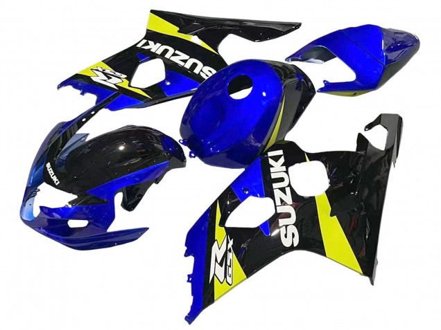 Suzuki GSXR 600 / GSXR 750 Motorrad Verkleidung 2004-2005 - Blau Gelb Schwarz