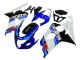 Suzuki GSXR 600 / GSXR 750 Motorrad Verkleidung 2004-2005 - Weiss Blau Schwarz Rot
