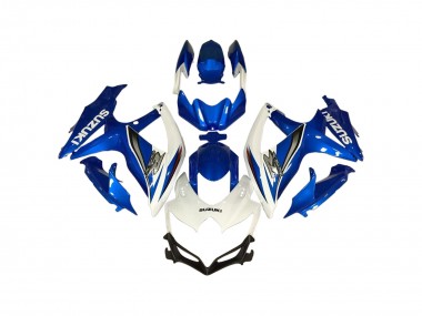 Suzuki GSXR 600 / GSXR 750 Motorrad Verkleidung 2006-2007 - Weiss Blau