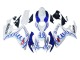 Suzuki GSXR 600 / GSXR 750 Motorrad Verkleidung 2006-2007 - Weiss Blau Flamme
