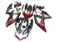 Suzuki GSXR 600 / GSXR 750 Motorrad Verkleidung 2008-2010 - Matt Schwarz Rot