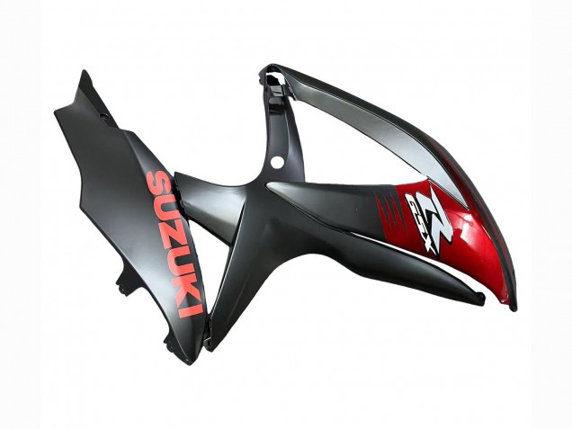 Suzuki GSXR 600 / GSXR 750 Motorrad Verkleidung 2008-2010 - Matt Schwarz Rot