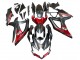 Suzuki GSXR 600 / GSXR 750 Motorrad Verkleidung 2008-2010 - Matt Schwarz Rot