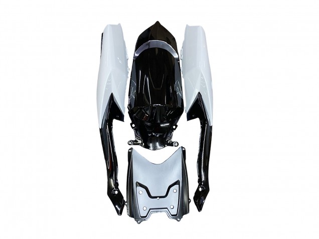 Suzuki GSXR 600 / GSXR 750 Motorrad Verkleidung 2008-2010 - Weiss Schwarz