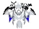 Suzuki GSXR 600 / GSXR 750 Motorrad Verkleidung 2008-2010 - Weiss Silber Blau Schwarz