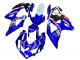 Suzuki GSXR 600 / GSXR 750 Motorrad Verkleidung 2008-2010 - Weiss Blau Rosa Ecstar Motul