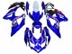 Suzuki GSXR 600 / GSXR 750 Motorrad Verkleidung 2008-2010 - Weiss Blau Rosa Ecstar Motul
