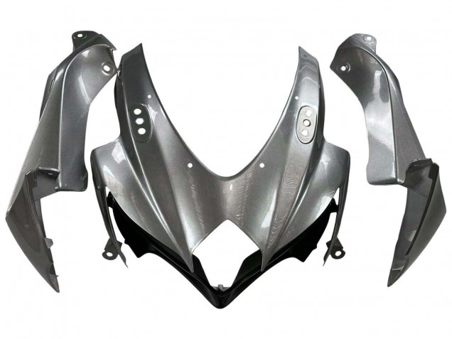Suzuki GSXR 600 / GSXR 750 Motorrad Verkleidung 2008-2010 - Matt Grau Schwarz