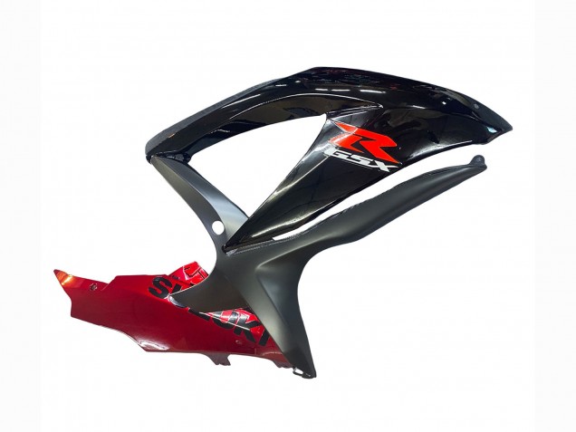Suzuki GSXR 600 / GSXR 750 Motorrad Verkleidung 2008-2010 - Rot Glanzendes Schwarz
